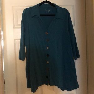 Turquoise Collared Tunic